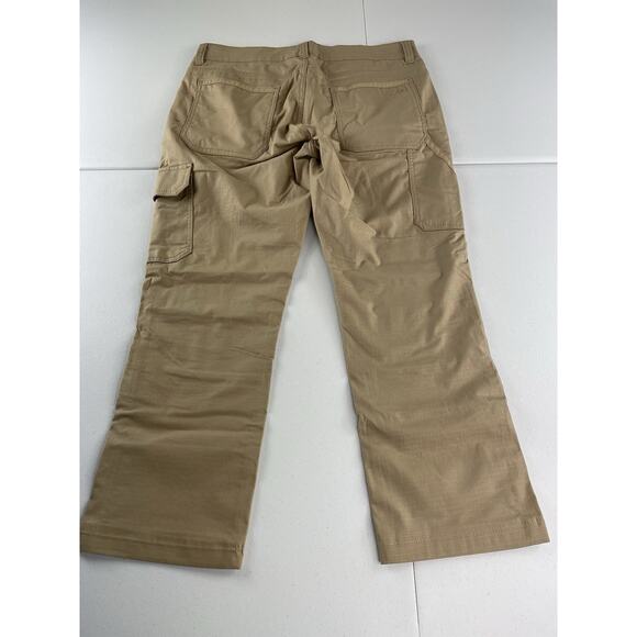 Ridgecut Toughwear Ripstop Pants Womens 10 Beige Khaki Workwear Outdoor - Picture 8 of 11